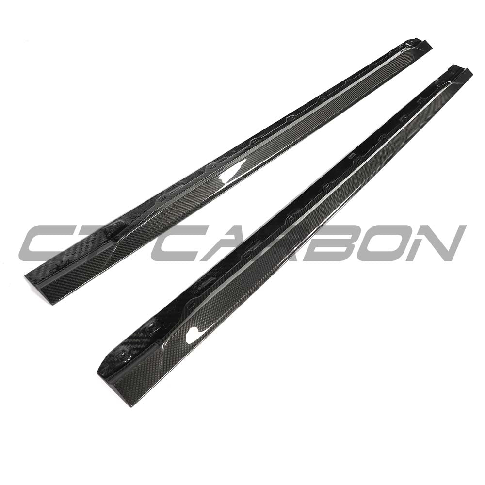 CT Carbon full carbon fiber kit for Audi RS3 8Y 2025+ facelift saloon, including front splitter, side skirts, and rear diffuser.