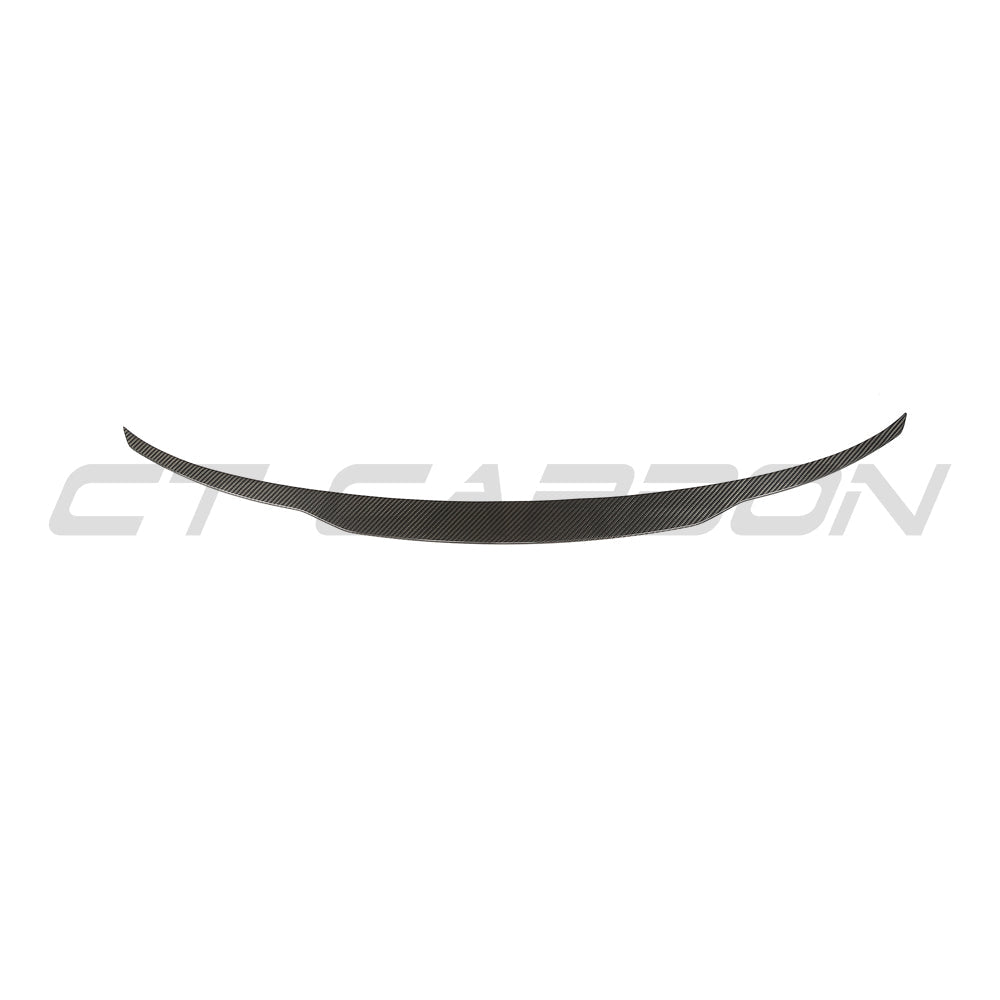 BMW X5 F15 X5M F85 2014-2018 CT Carbon fiber middle spoiler V2, sleek black aerodynamic car accessory for enhanced style.