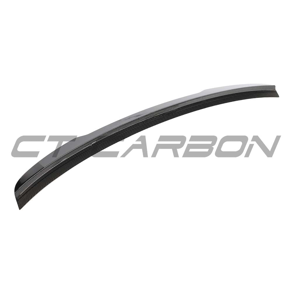 Carbon fibre spoiler for Audi A5/S5/RS5 B9.5 Sportback 2016-2024 by CT Carbon, showing the sleek, aerodynamic rear spoiler design.
