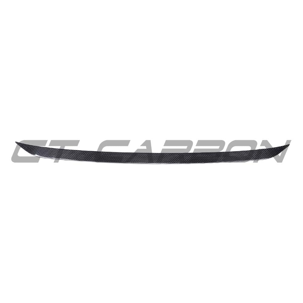 CT Carbon middle spoiler for Audi A3/S3/RS3 8Y Sportback, made of carbon fiber, installed on the rear trunk lid.