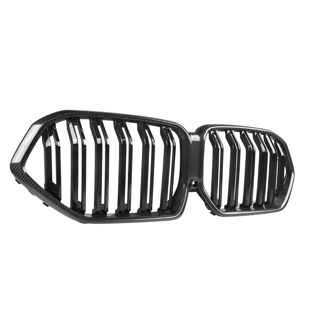 BMW X6 G06 and X6M F96 grille by CT Carbon, double slat design, pre-preg carbon fibre, vehicle front grille, 2019-2022 model