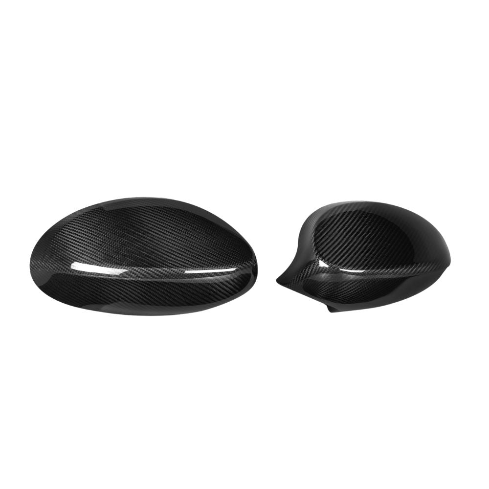 BMW 1 & 3 Series E82/E83/E87/E90/E91/E92/E93 carbon fibre mirrors by CT Carbon, showing sleek exterior view