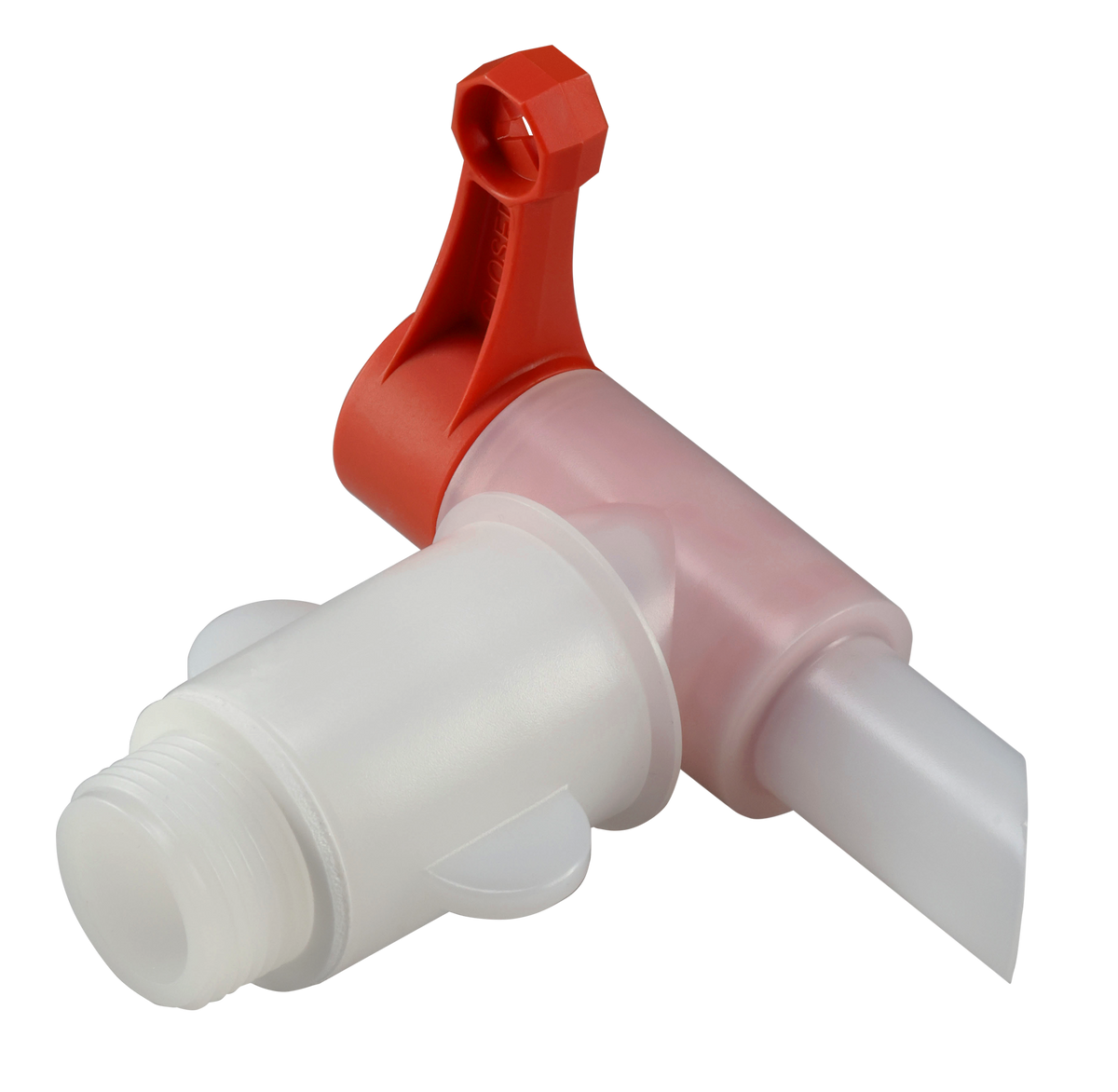 Liqui Moly drain cock with 3/4 inch fitting, workshop tool for draining fluids, displayed in a workshop setting.