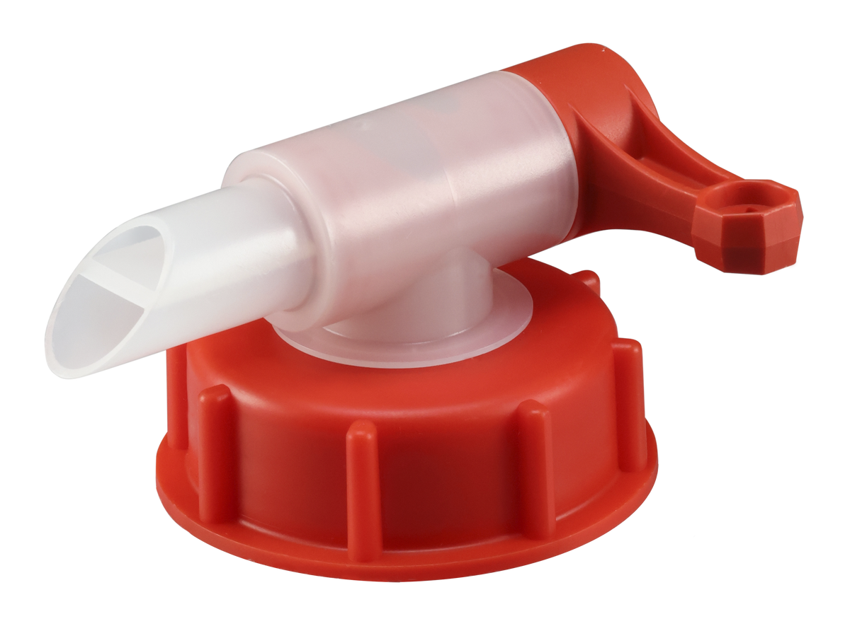 Liqui Moly drain cock for canisters, 20L, workshop tool with DIN 61 thread, used for draining liquids from canisters in automotive workshops.