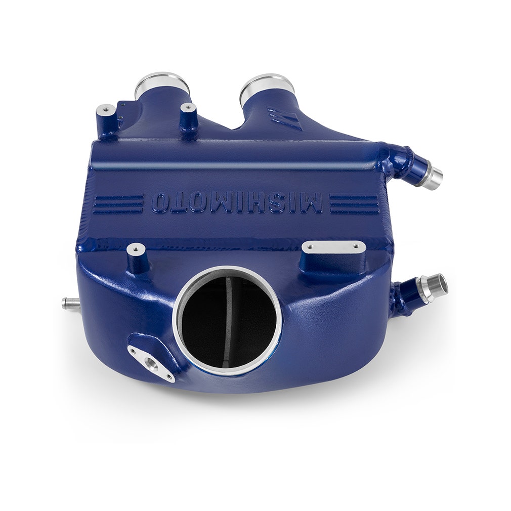 MISHIMOTO performance air-to-water intercooler for BMW F8X M3/M4 2015-2020, color matched, engine cooling component.