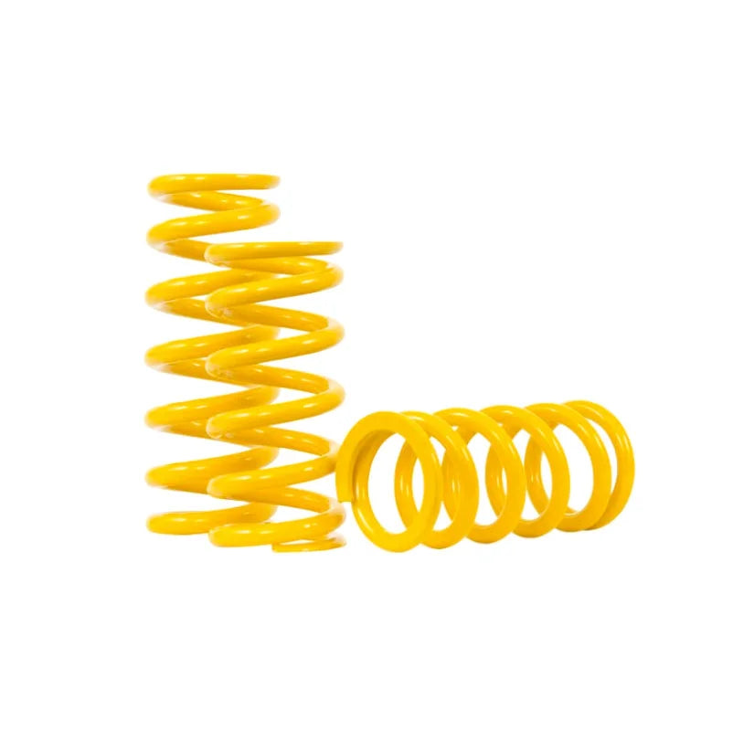 Ohlins replacement spring, 65/200/160 size, coilover spring in black with coil design, designed for Ohlins suspension systems.