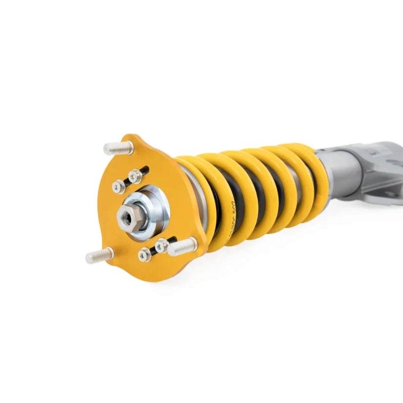 Ohlins Road & Track DFV coilovers for Honda Civic Type-R FD2 2007-2010, showing the coilover components and branding.