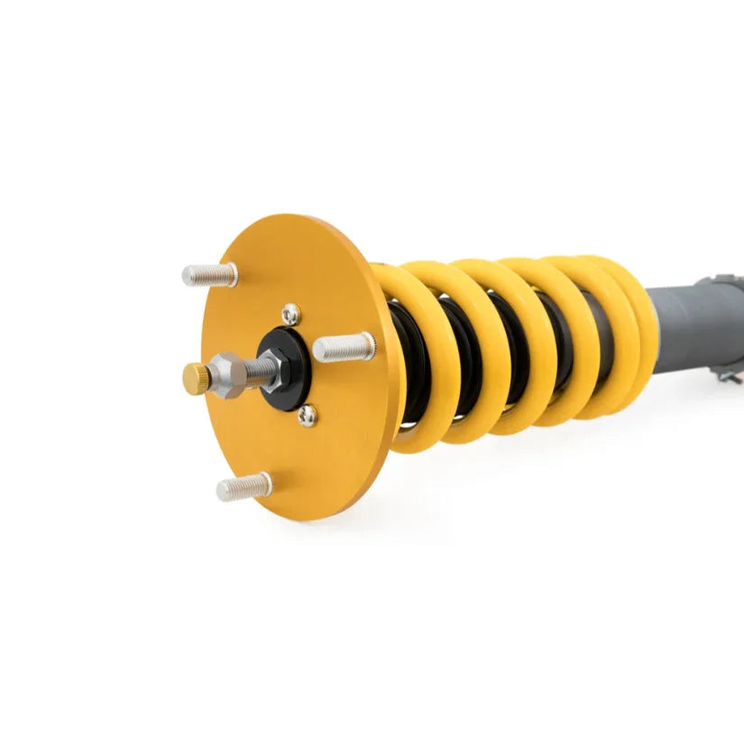 Ohlins Road & Track Coilovers DFV 1-way for Lexus IS250, IS350, GS460, URS190, IS-F 2005-2011, installed on vehicle suspension.