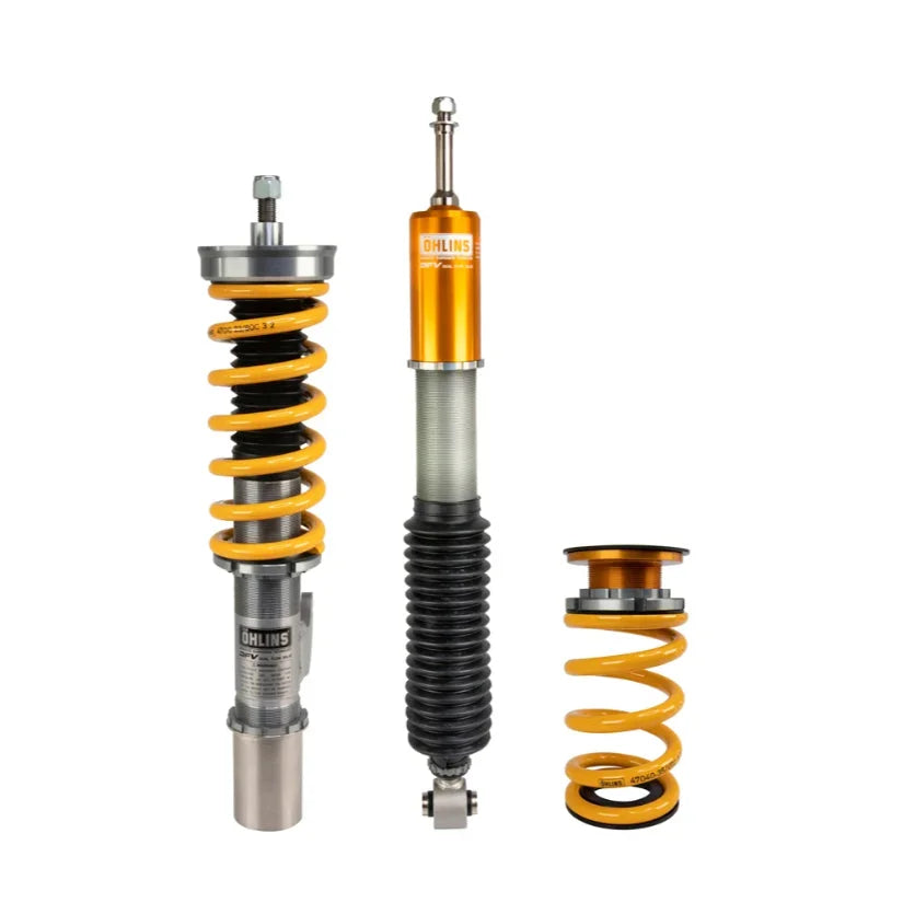 Ohlins Road & Track Coilovers DFV 1-way for Mercedes A45 AMG W177 2018+, showing adjustable coilover suspension components.