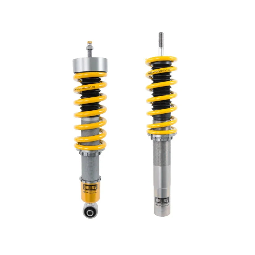 Ohlins Road & Track Coilovers DFV 1-way for Porsche 911 996 Carrera 2 1998-2006, TUV approved, showing coilover suspension components