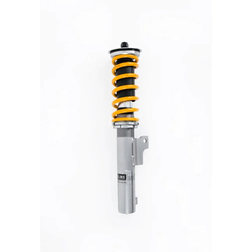 Ohlins Road & Track DFV 1-way coilovers installed on Seat Leon Cupra 5F, model years 2012-2020, TUV approved suspension system.