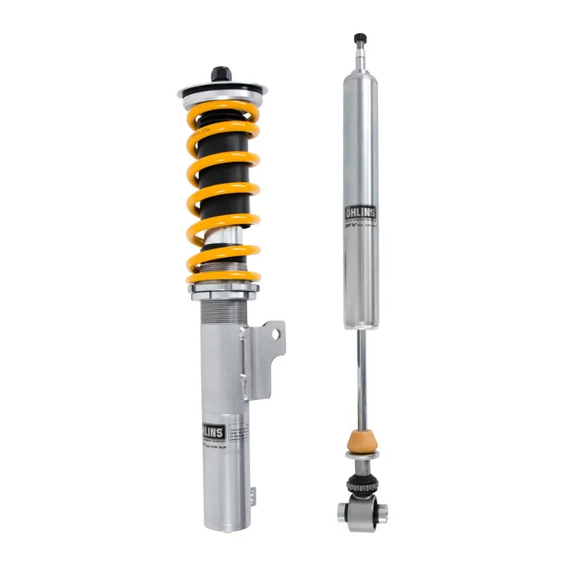 Ohlins Road & Track Coilovers DFV 1-way for Skoda Octavia RS 5E 2013-2019, TUV approved, showing coilover suspension components