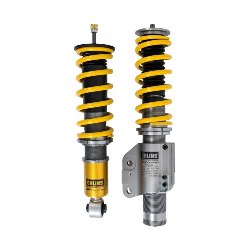 Ohlins Road & Track Coilovers DFV 1-way for Subaru BRZ ZN8 ZC8 21+, showing adjustable coilover suspension components.