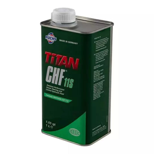 Genuine BMW Pentosin CHF 11S power steering fluid bottle, automotive fluid for BMW vehicles, with label and cap visible.