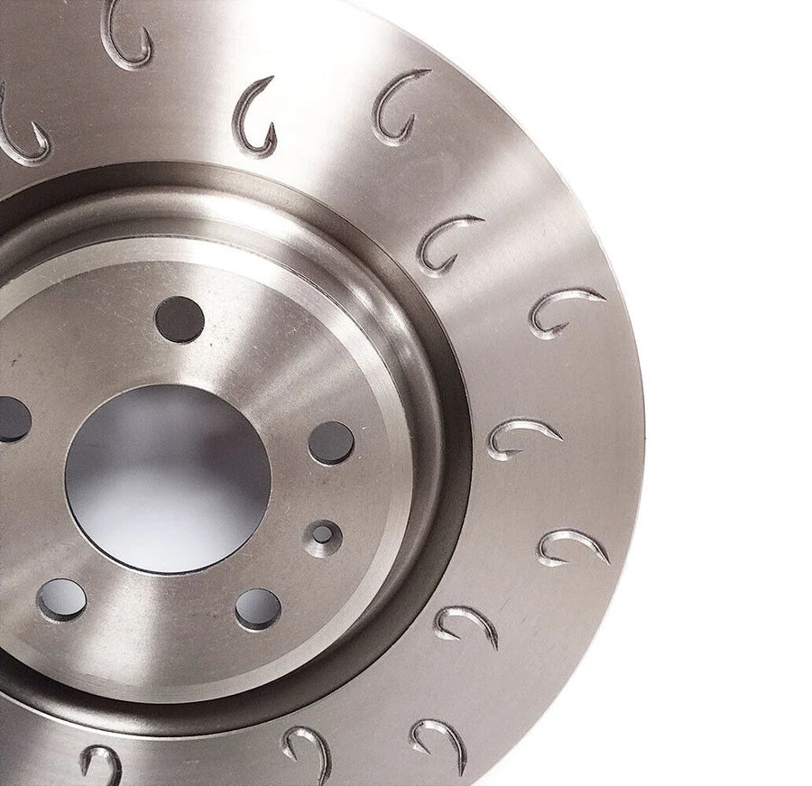 MTEC Performance C-Hook Brake Discs for Volkswagen Golf GTI MK6 and Scirocco R, rear 282x12mm brake discs showing the disc surface.