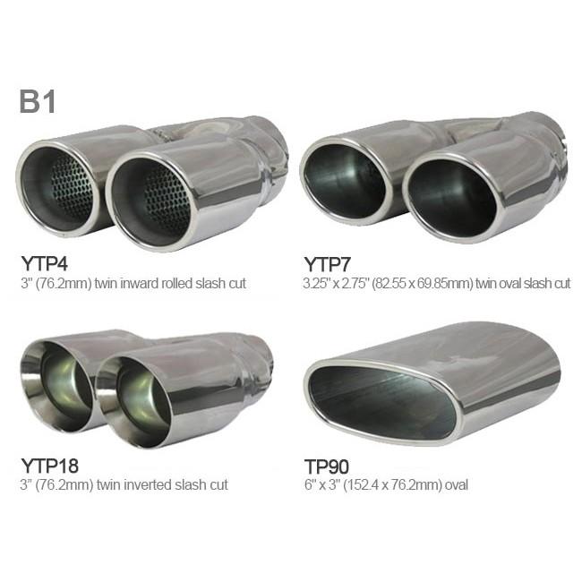 Cobra Sport VW Scirocco 1.4 TSI cat back performance exhaust with dual tailpipes and polished finish.
