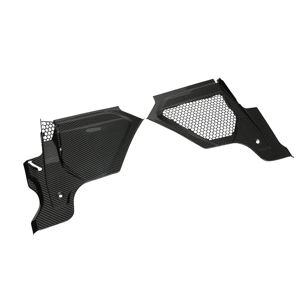 BMW M2 M3 M4 G87 G80 G81 G82 G83 Carbon Fibre Engine Bay Upper Trim accessory by CT Carbon, RHD, detailed close-up view