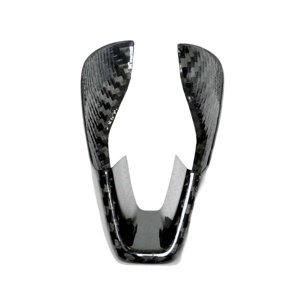 CT Carbon gear selector cover for BMW G80 G82 G87 M2 M3 M4 2021+ interior accessories, black carbon fiber finish.