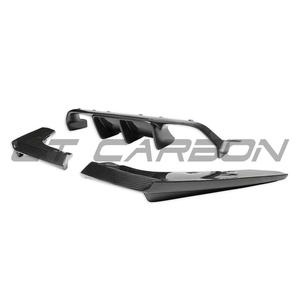 BMW M3 M4 F80 F82 F83 2014-2020 CT Carbon dry carbon diffuser, sporty automotive rear diffuser for enhanced aerodynamics