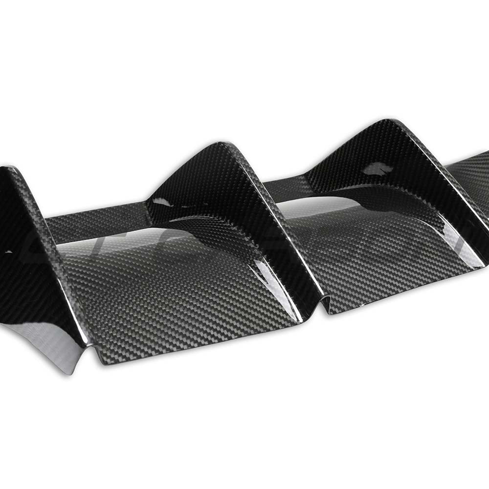 BMW M3 M4 F80 F82 F83 2014-2020 CT Carbon dry carbon diffuser showcasing sleek, aerodynamic design for improved performance