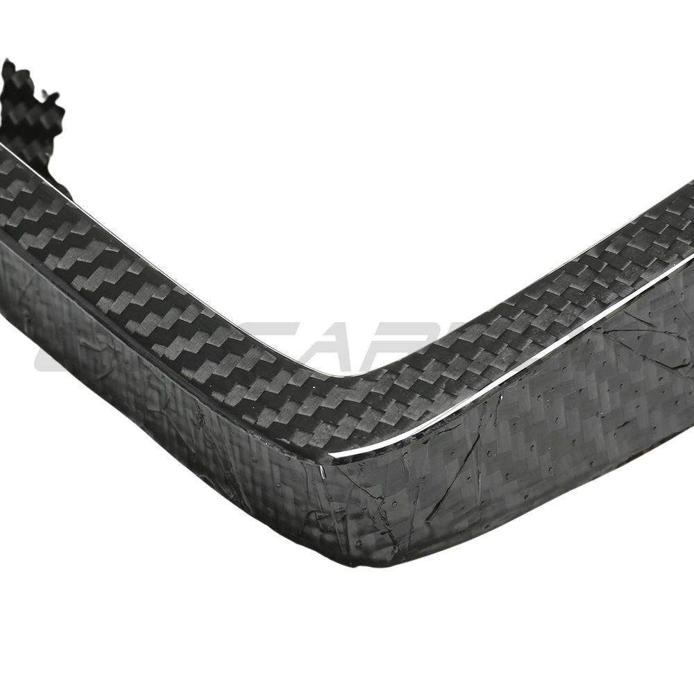 BMW X3M/X4M F97/F98 LCI 2022+ Carbon Fibre Front Bumper Middle Trim accessory by CT Carbon, close-up of the sleek, textured trim.