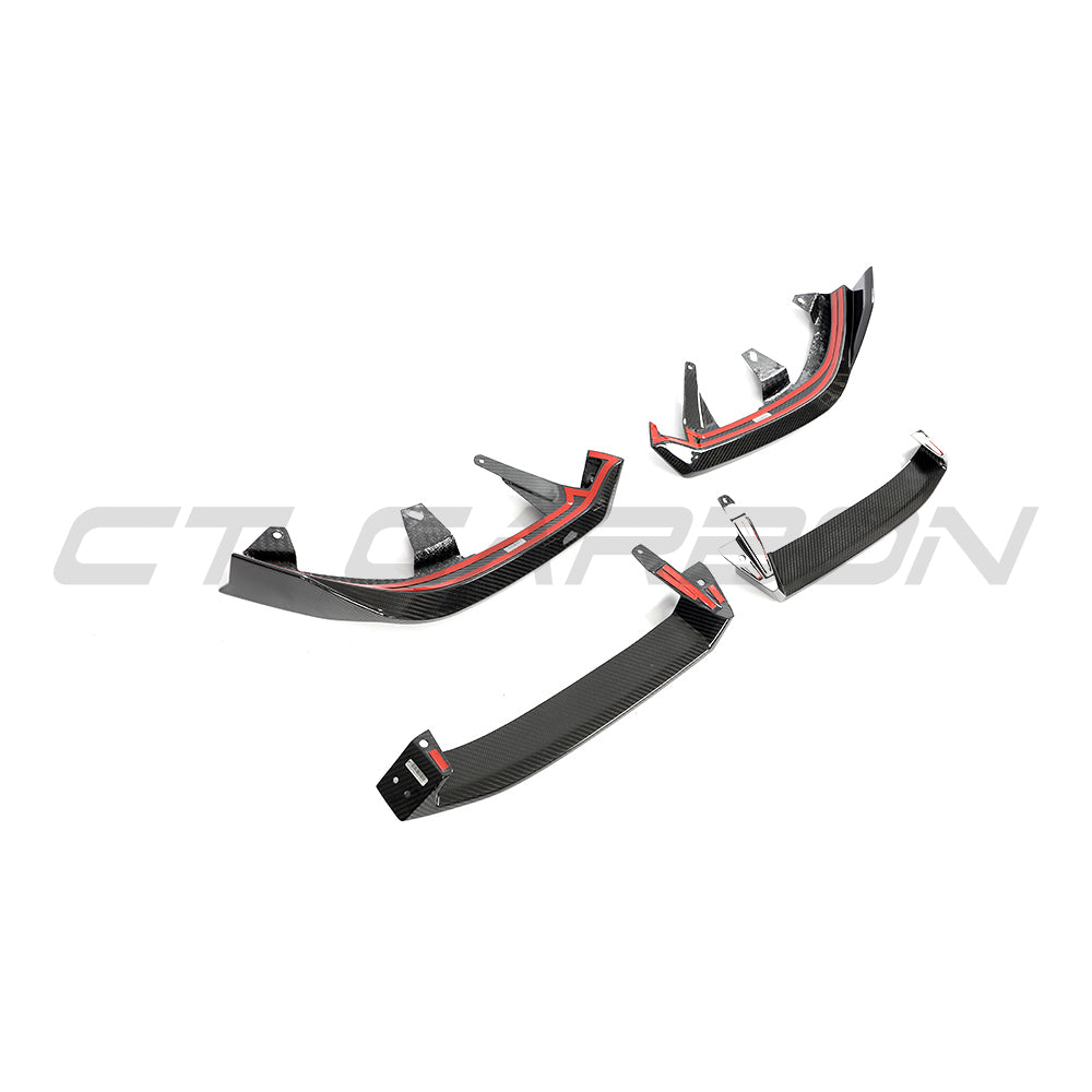 BMW G60 5 Series and I5 full carbon fibre kit by CT Carbon, showing detailed carbon fibre panels and components.