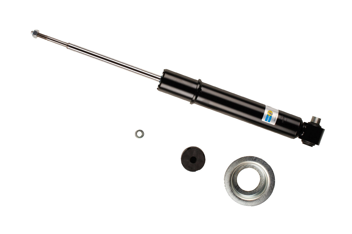 Bilstein B4 rear shock absorber for BMW 7 Series E32, showcasing the durable shock absorber with mounting components.