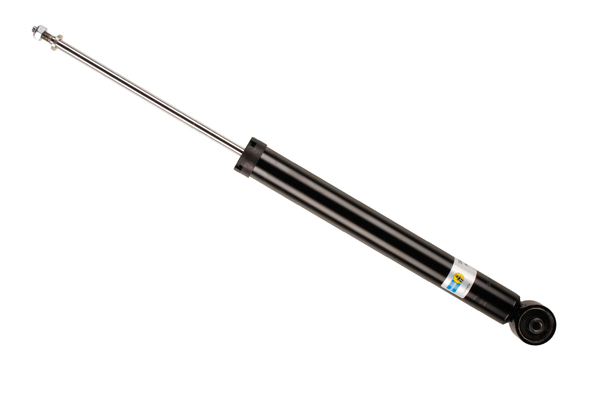 Bilstein B4 rear shock absorber for Volkswagen Golf IV, Bora, Beetle, and Audi A3, showing the shock unit and mounting components.
