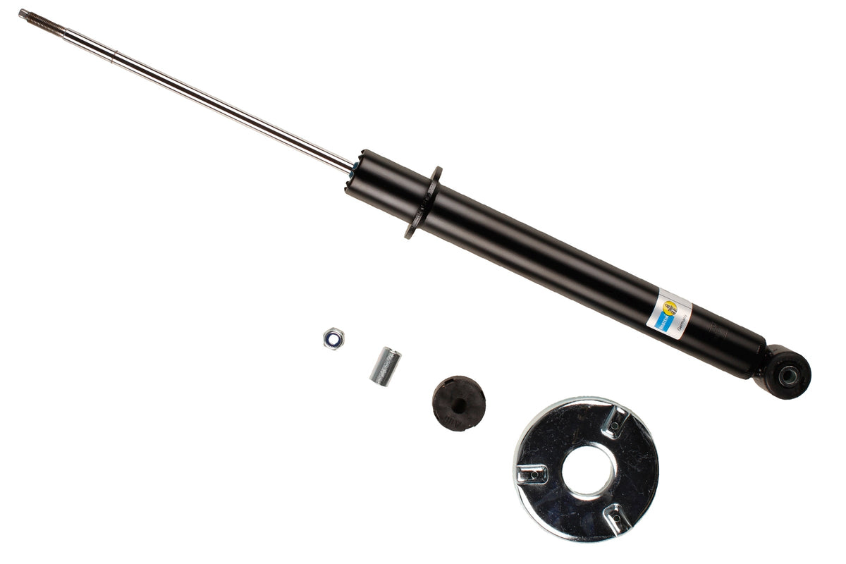 Bilstein B4 rear shock absorber for Audi A4 B5, showing the durable metal body and mounting components.