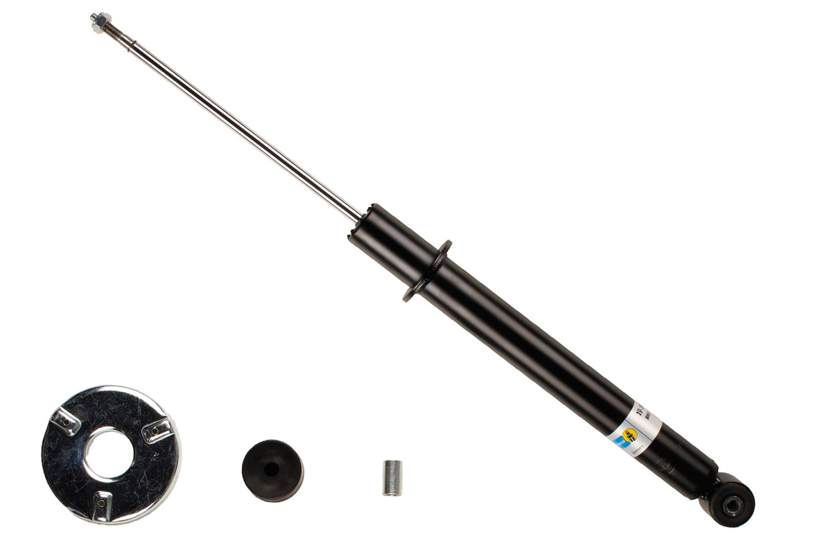 Bilstein B4 rear shock absorber for Audi A4 B5, showcasing the durable shock absorber component with mounting hardware.