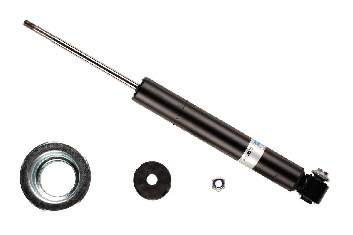 Bilstein B4 rear shock absorber for BMW 7 Series E65 E66 with sport suspension, showing the shock absorber and mounting components.