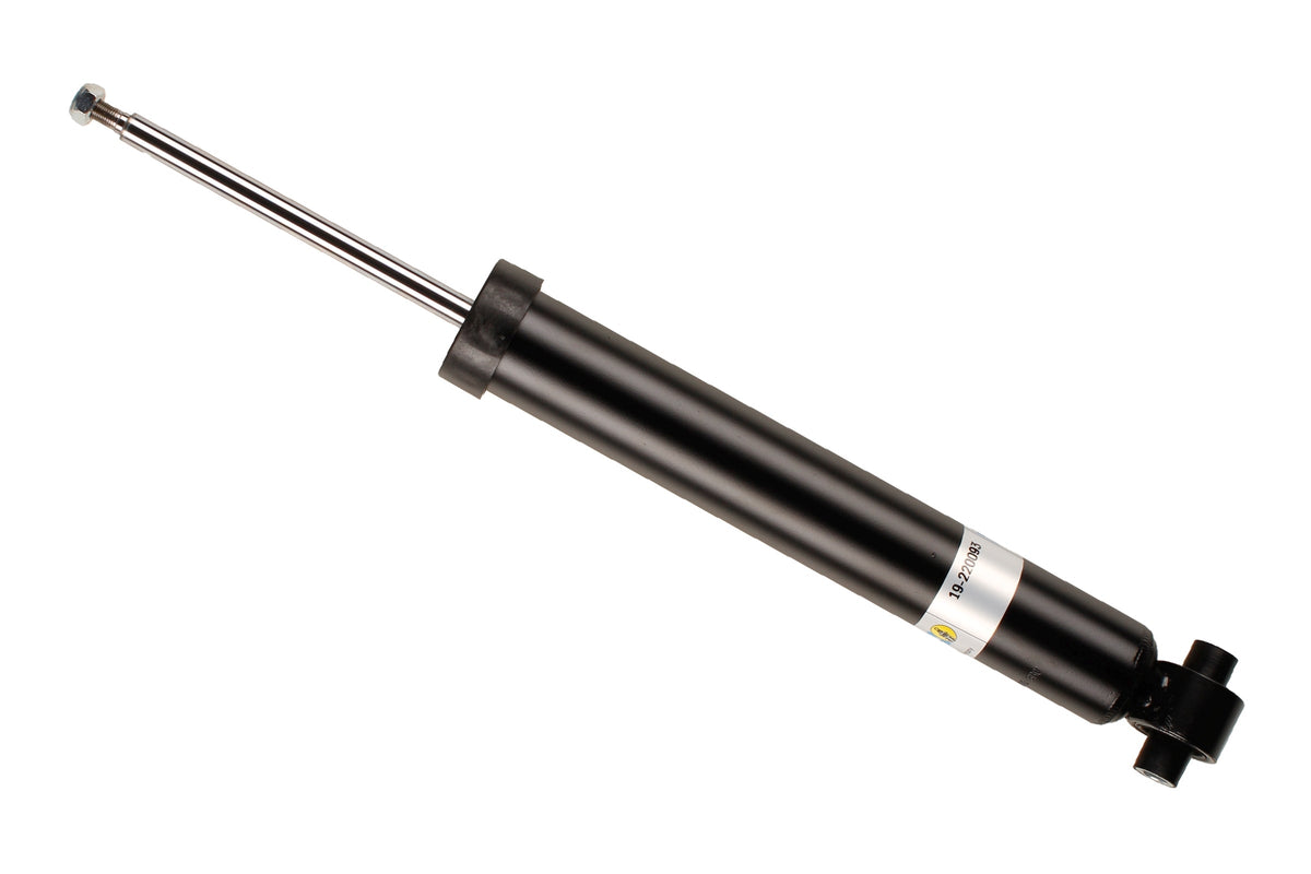Bilstein B4 rear shock absorber for BMW 3 Series F30 M-Sport suspension, showing the black shock unit with mounting hardware