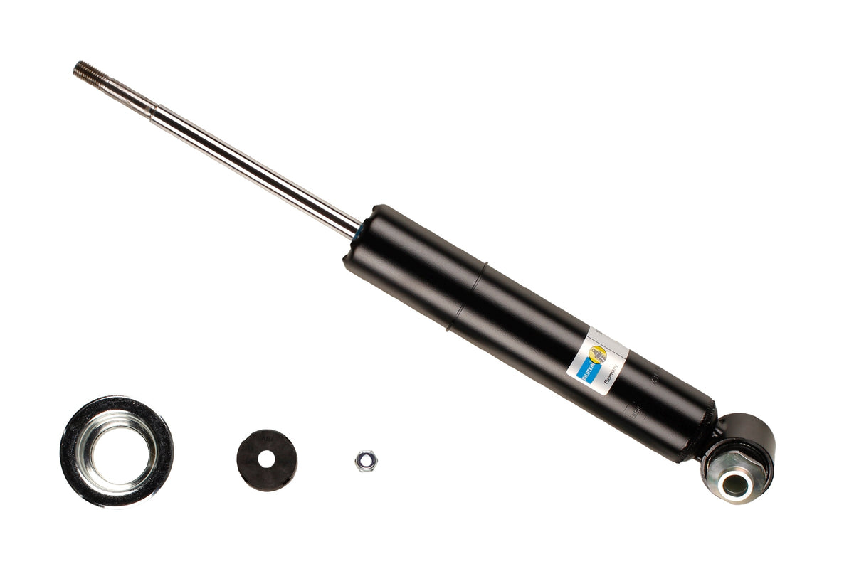 Bilstein B4 rear shock absorber for BMW 6 Series E63, showcasing the durable shock absorber with mounting hardware.