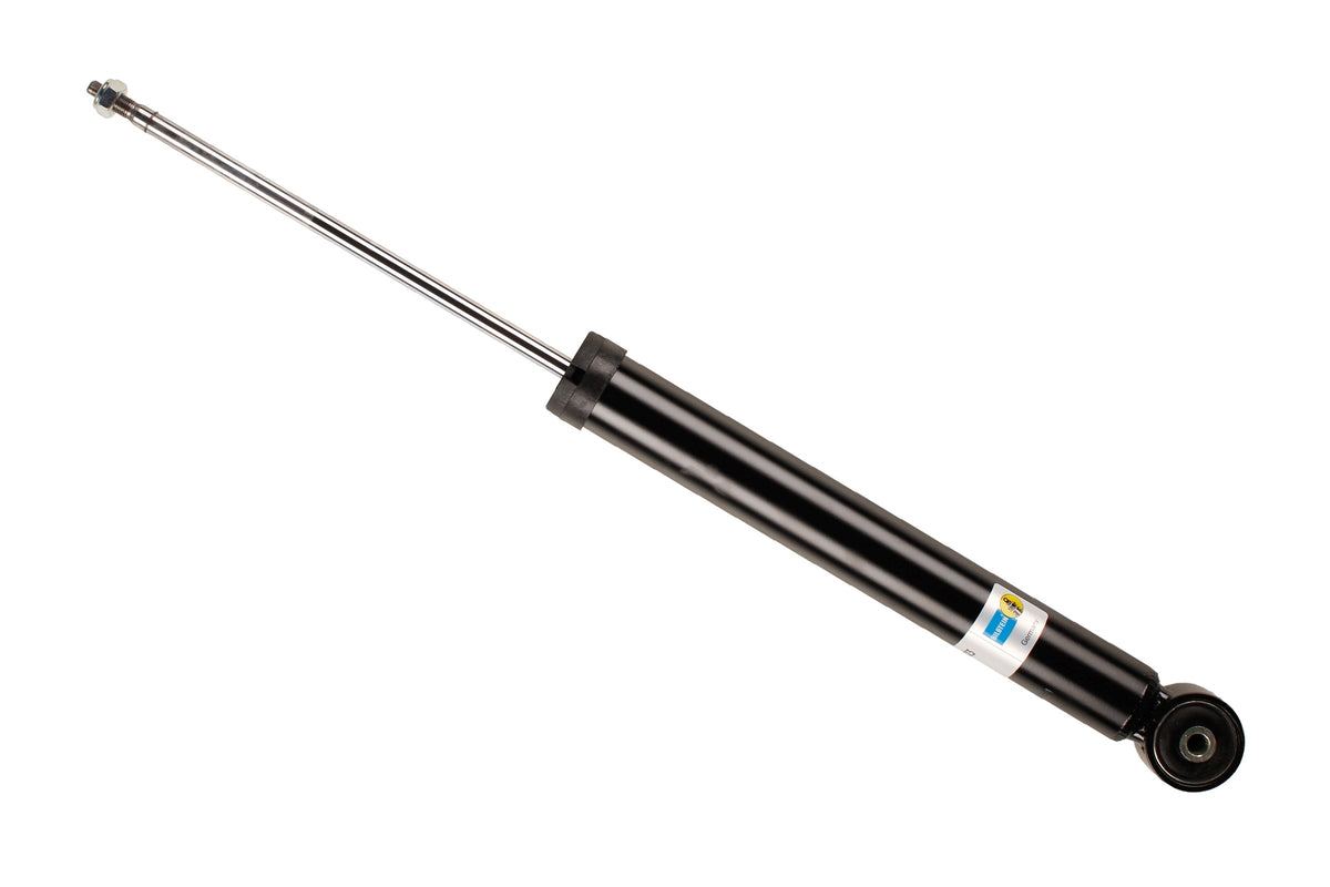 Bilstein B4 rear shock absorber for Volkswagen Beetle with torsion beam suspension, model 19-226323, shows close-up of shock unit.