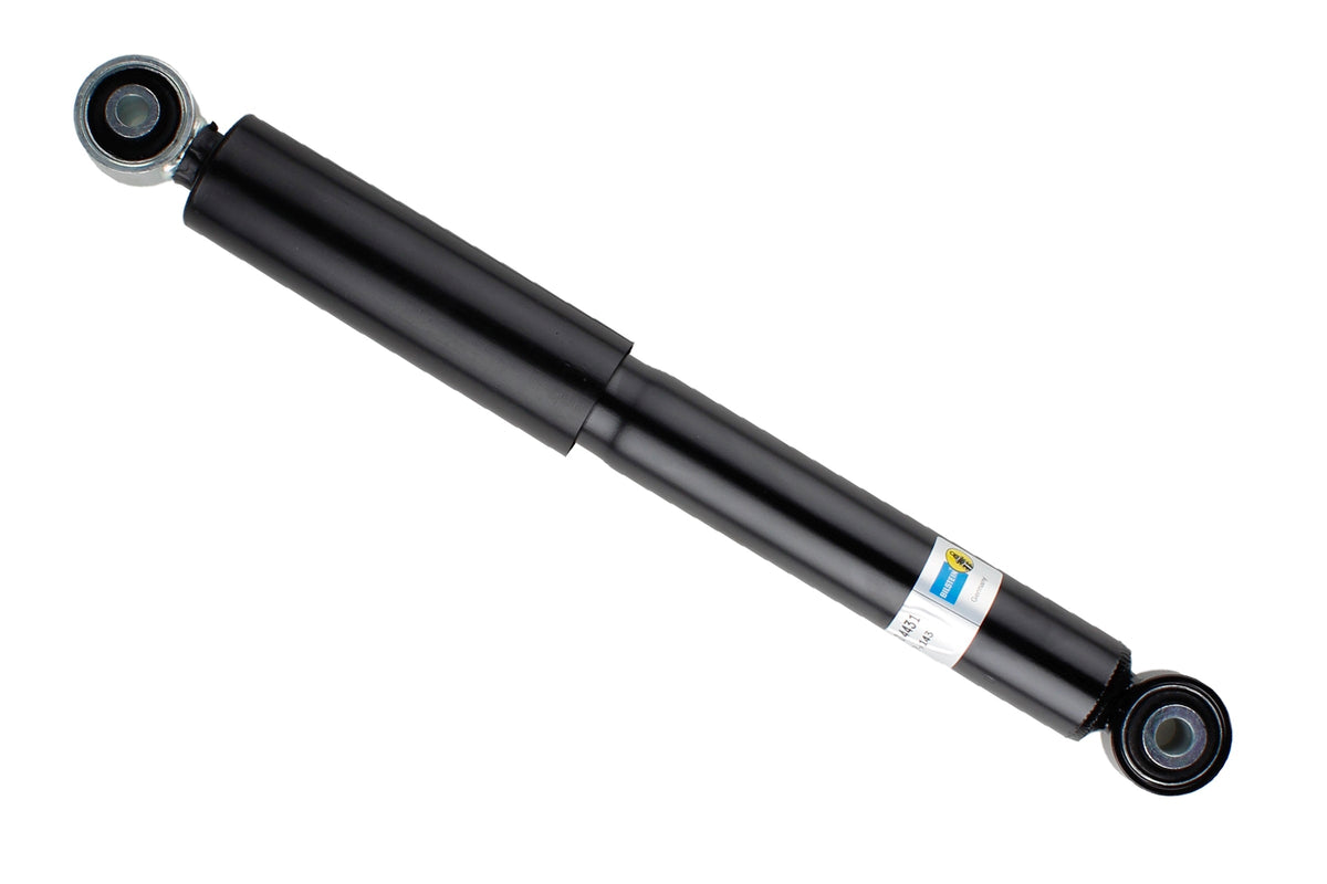 Bilstein B4 rear shock absorber for Volkswagen T6 Van and Transporter, showcasing the durable shock unit with mounting hardware.