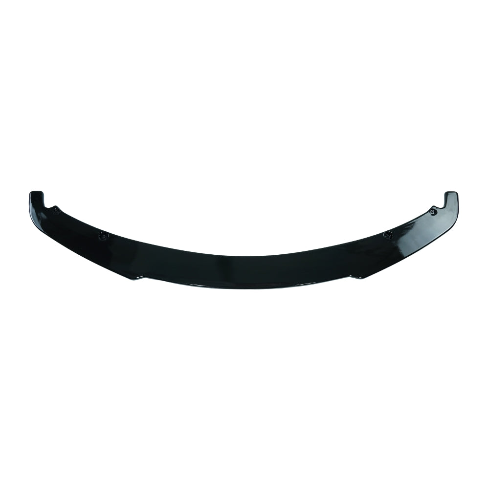 Gloss black BMW 3 Series E90/E91 splitter by CT Carbon, featuring sleek aerodynamic design for 2005-2011 model.