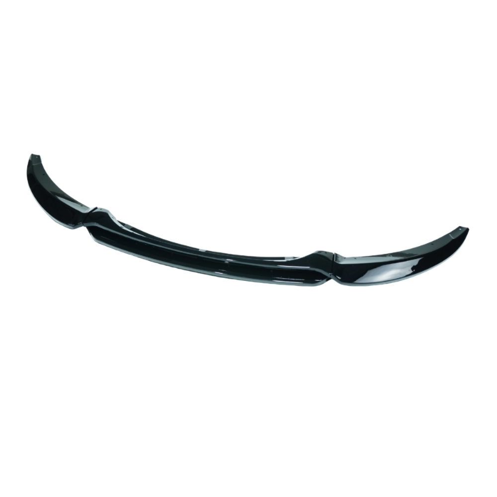 Gloss black BMW E82/E88 1 Series splitter from CT Carbon, designed for 2007-2013 LCI models, shown in the image.