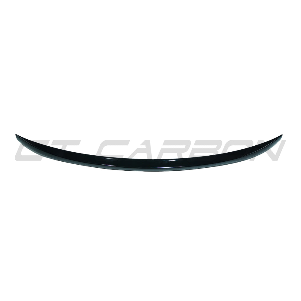 BMW X5 G05 M Sport spoiler by CT Carbon, gloss black middle spoiler for 2018-2025 models, visible on vehicle's rear.