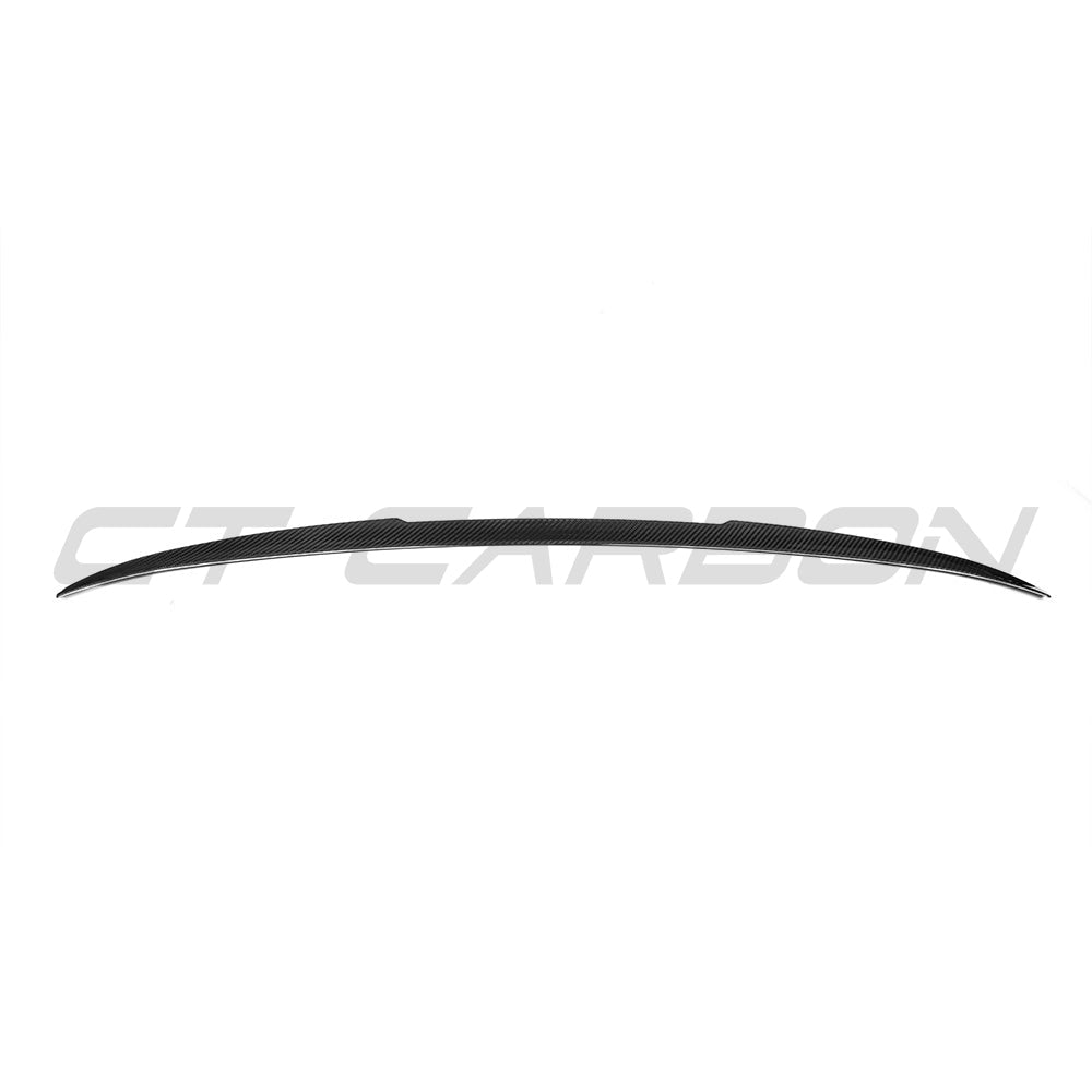 BMW X6 G06 carbon fibre middle spoiler from CT Carbon, designed for 2019+ X6 and X6M models, shown in black finish.