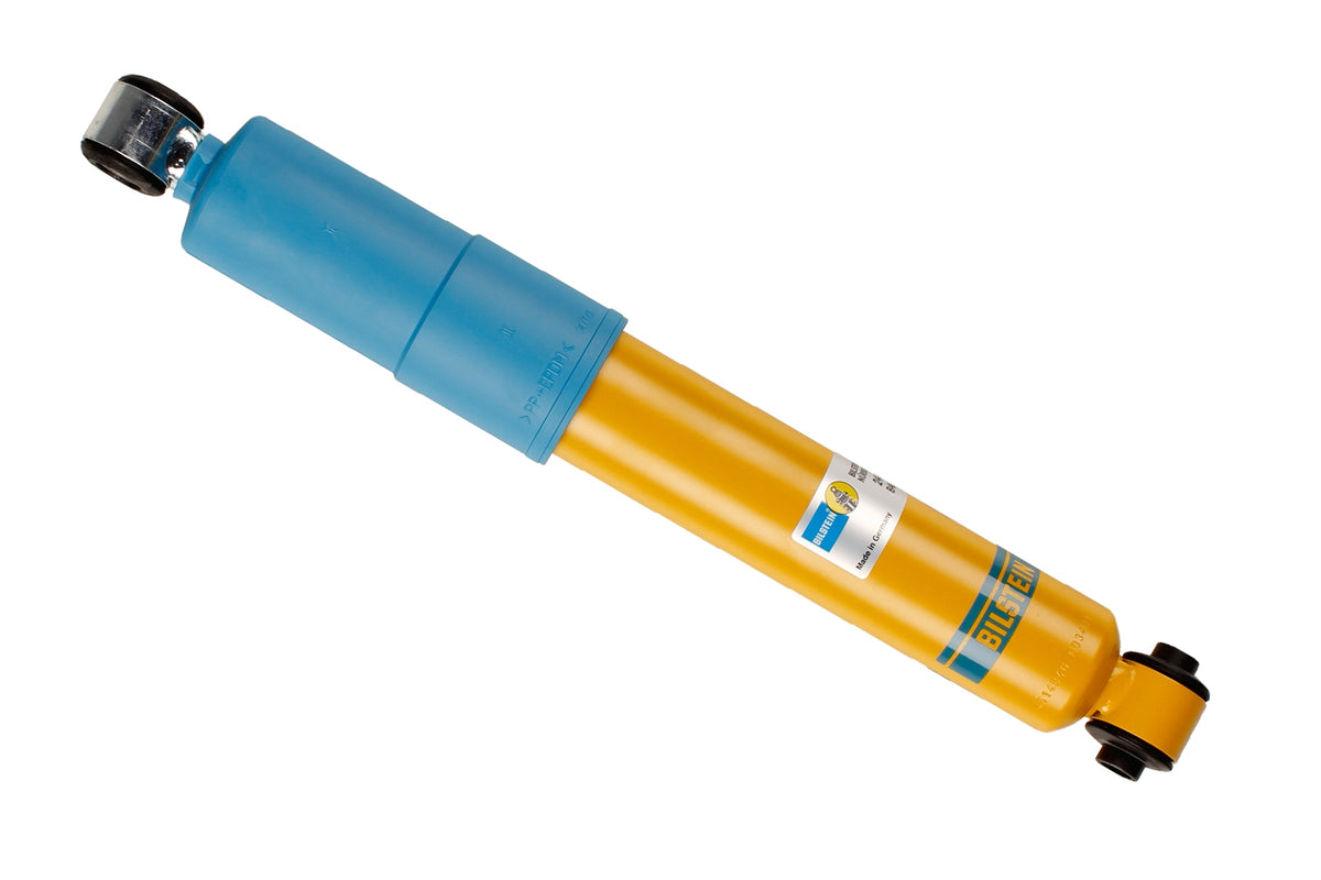 Bilstein B6 rear shock absorber for Volkswagen Käfer, showing the black metal shock with mounting components.