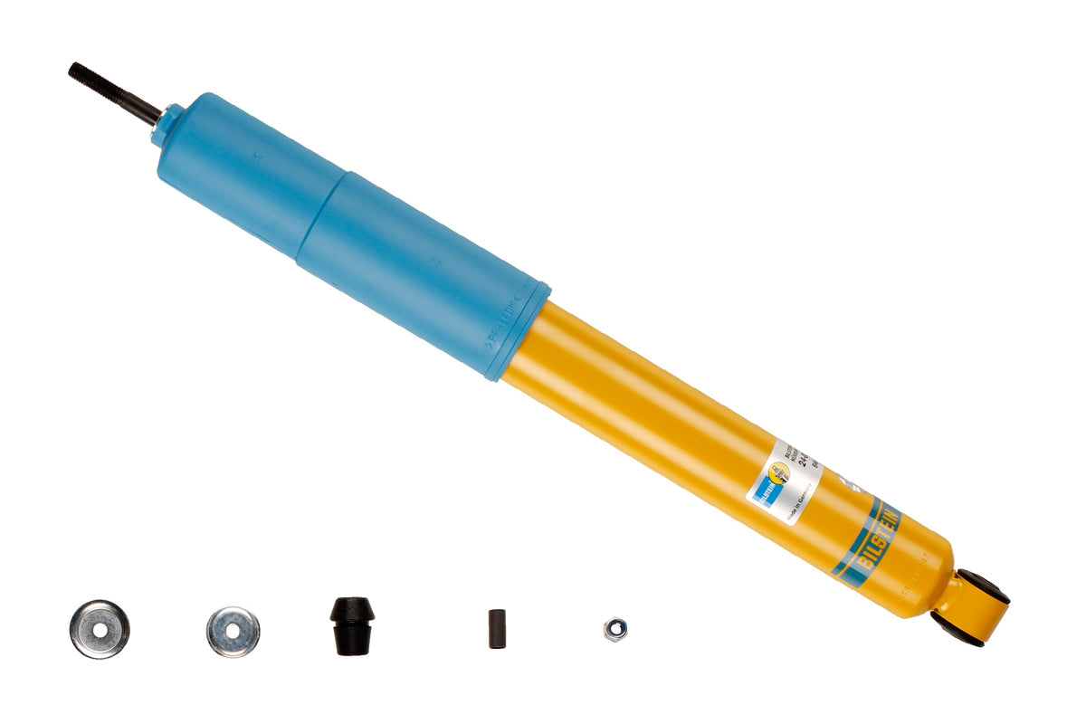 Bilstein B6 rear shock absorber for BMW 02 Series E6/E10, showing the metal body and mounting components.
