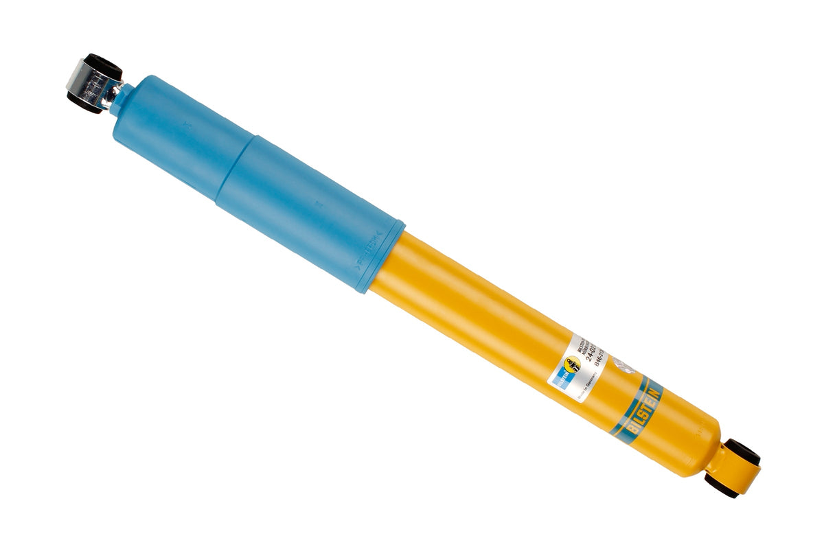 Bilstein B6 rear shock absorber for Toyota Hilux and Volkswagen Taro, showing the durable suspension component.