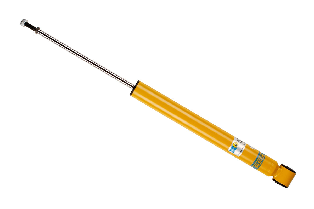 Bilstein B6 rear shock absorber for Volkswagen Golf 4, Bora, and Seat Leon, showing the shock unit with mounting components.