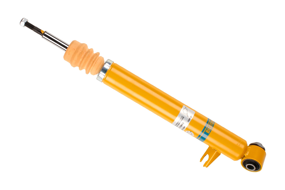 Bilstein B6 rear shock absorber for BMW X5 E70, showing the durable shock absorber component with mounting hardware.