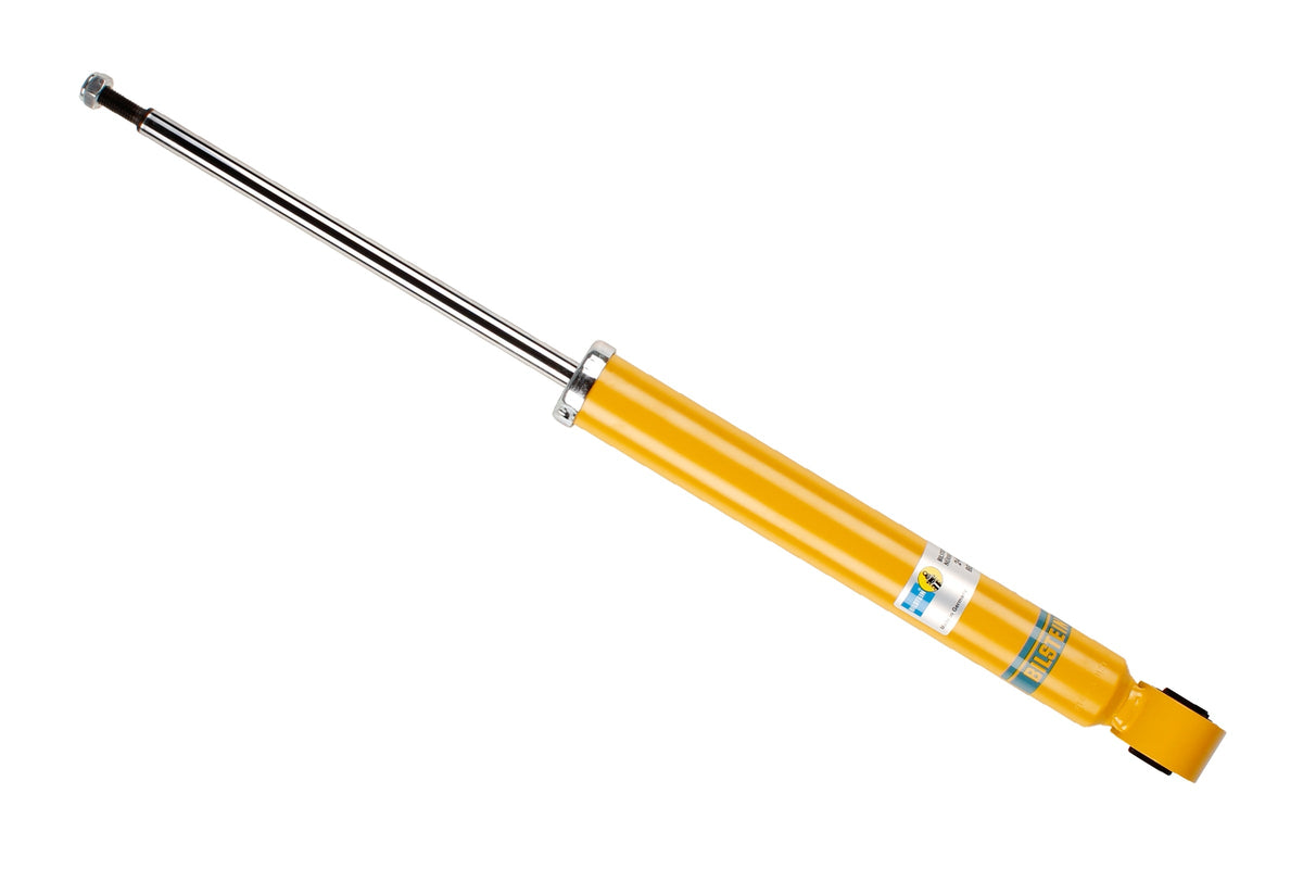 Bilstein B6 rear shock absorber for Volkswagen Golf, showing the durable metal shock with mounting hardware.