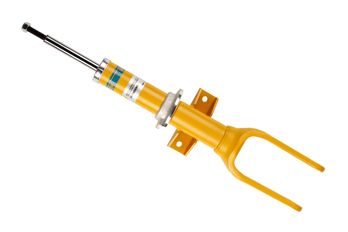 Bilstein B6 front shock absorber for Volkswagen Amarok, showing the durable metal body and mounting components.