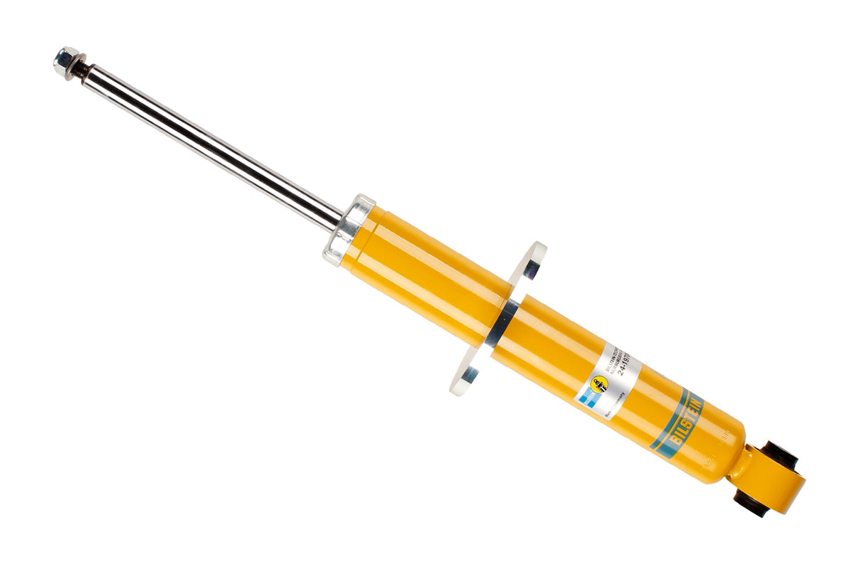 Bilstein B6 rear shock absorber for Porsche Cayenne 92A and Volkswagen Touareg 2, showing the shock with mounting hardware.