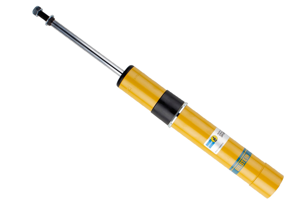 Bilstein B6 front shock absorber for Audi A4 B9, 53mm diameter, shown in the image with metal coil and mounting points.