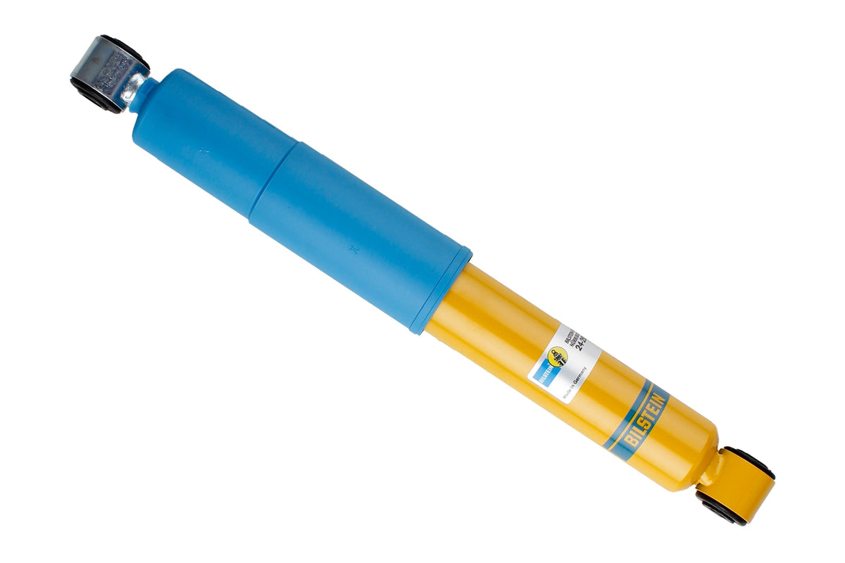 Bilstein B6 rear shock absorber for Volkswagen Crafter, showing the durable shock unit with mounting hardware.