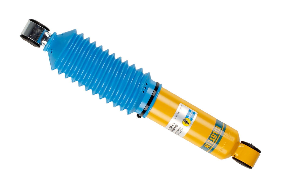 Bilstein B6 front shock absorber for Porsche 356, durable automotive shock absorber with metal and rubber components.